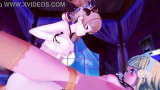 3D HENTAI | FUTA X FUTA | GARTER | LONG LEGS - 8 image