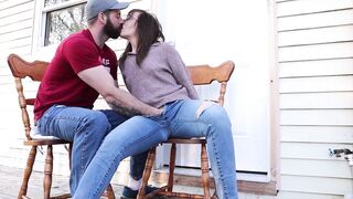 Milf squirting in jeans and HUGE squirt into a cup - 5 image