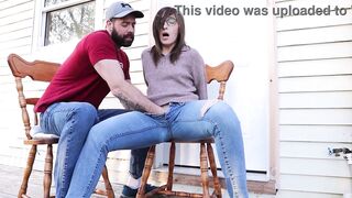 Milf squirting in jeans and HUGE squirt into a cup - 7 image