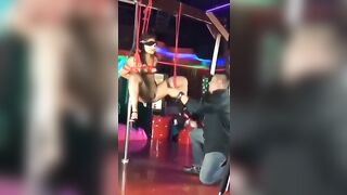 Bar girl squirting long range - 4 image