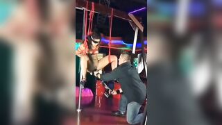 Bar girl squirting long range - 8 image