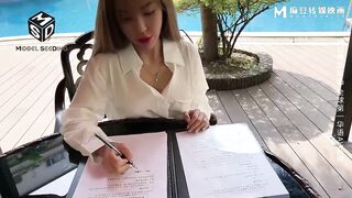 Blonde hot Asian whore with sexy tattoo have a hardcore with big dick - 3 image