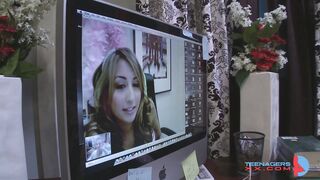 Slutty teen gets pussy railed and gets cumshot - 3 image