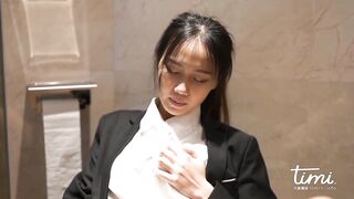 Hot office girl with sexy pantyhose have sex with her big dick boss in the hotel - 6 image