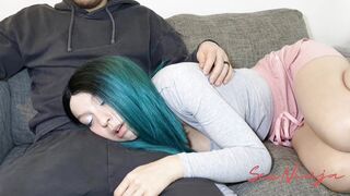 I dozed off on My Step Brother's Lap and He starts Fucking my Mouth - 3 image