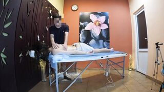 covert camera cheating wife has sex with a massage therapist - 2 image