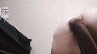 Playing With Huge Black Dildo Squirting - 12 image