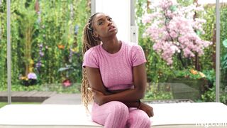 Gorgeous black girl with a great personality has strong squirting orgasms - 3 image