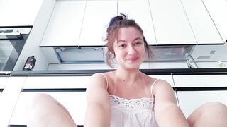 Girl with fat ass Finger fucks her tight anal hole and cums. Pov - 4 image