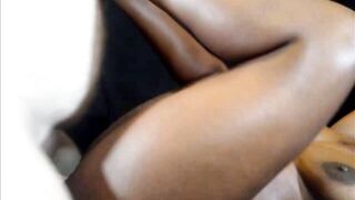 0155 KatNKain - Kats Playhouse - ebony gets fucked to tears titties bouncing Doggy style cowgirl reverse riding interracial black girl white guy - 15 image