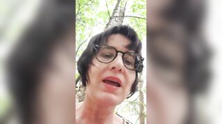 Milf overcoms squirt outdoor - 15 image