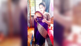 Beautiful NILA don't make now masturbation creampie she now hot to the saree - 10 image