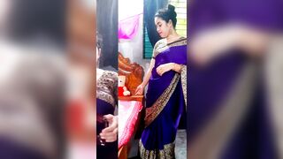 Beautiful NILA don't make now masturbation creampie she now hot to the saree - 4 image