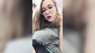 I finger myself solo before a good fuck with cumshot and dripping creampie