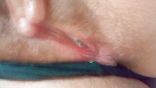 Old Lost Video Recovery: Naughty girlfriend masturbating, farting with her pussy and producing creamy! - 13 image