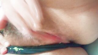 Old Lost Video Recovery: Naughty girlfriend masturbating, farting with her pussy and producing creamy! - 4 image