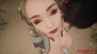 Soldier girls have a lesbian threesome with their captain - 13 image