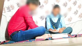 Indian school girl and tution teacher MMS leaked !! Tution teacher make a deal he want pussy for increasing number - 3 image