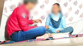 Indian school girl and tution teacher MMS leaked !! Tution teacher make a deal he want pussy for increasing number - 4 image