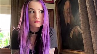 Goth Teen Squirts on Step Brother's Cock - Valerica Steele - Family Therapy - Alex Adams - 1 image