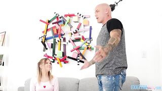 Skinny Teen Squirter Coco Lovelock Pussy Pounded by Muscular Derrick Pierce - 4 image