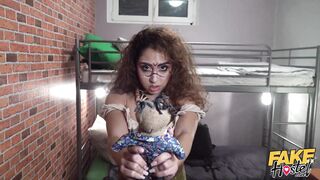 Fake Hostel Halloween - Petite squirting Voodoo girl with fat pussy gives guy the fuck of his life - 2 image