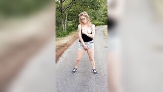 Masturbating Outdoors With A Big Squirt