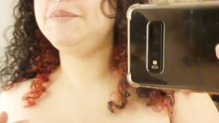 Meridda - masturbating inside the clothing store fitting room - 15 image
