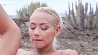 Athletic Blonde Veronica Leal Gets DPd By Two Strangers Outside GP2815 - 7 image