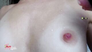 stepsister loves to masturbate pussy after school. Tight pussy close-up - 5 image