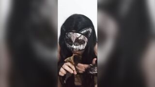 A CAT ON WITCHNESS NIGHT SUCKS FRANKESTEIN'S COCK (HALLOWEN)