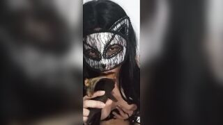 A CAT ON WITCHNESS NIGHT SUCKS FRANKESTEIN'S COCK (HALLOWEN) - 15 image