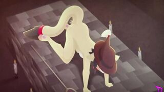 Lesbian Cat Battle With Horny Magical Spells Video Game - 11 image