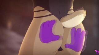 Lesbian Cat Battle With Horny Magical Spells Video Game - 7 image