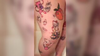 Horny BBW Squirts With Skyn Vibrator Toy After Oiling Tits & Ass - 6 image