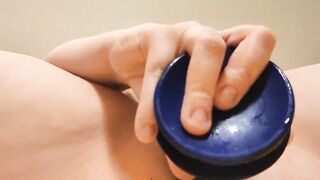 Female anal masturbation dildoing with small squirting orgasms - 13 image