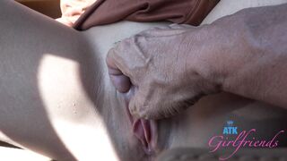 Naughty girl on date gets her pretty pussy rubbed in the car, until she squirts POV - 12 image