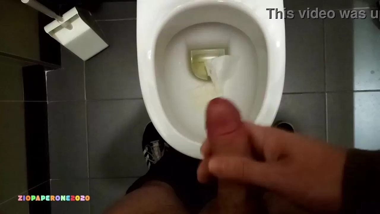 Ziopaperone2020 - PUBLIC - After pissing, I jerk off and spray my cum  around (in a public bathroom) watch online