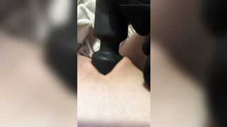 Playing with my pussy with a vibrator