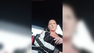 MILF Masturbates and Squirts with Huge Cucumber in Grocery Store Parking Lot - 10 image