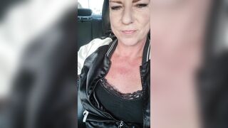 MILF Masturbates and Squirts with Huge Cucumber in Grocery Store Parking Lot - 3 image