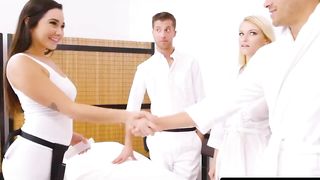 Super Hot Masseuse Feels Naughty and Fucks Married Customer