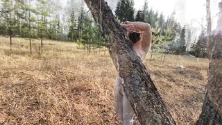 Offentlig Se, i Skoven, Sperm i Fisse i Naturen, Nøgen Gå Barfodet Og Fucking Blandt Træerne - 5 image