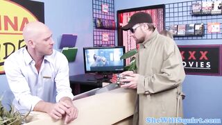 Busty squirter babe tasting his juice - 2 image