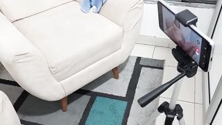 My stepsister tricks me into taking some very hot photos of her to send to her boyfriend and makes us end up having rough sex. - 2 image