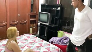 My bold sister-in-law walks around in a towel and we end up fucking while my wife is working - 2 image