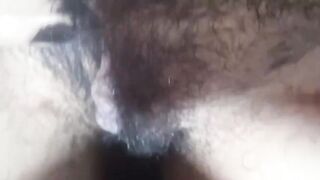 Fingering my hairy wet pussy and squirt in my pantyhose - 5 image