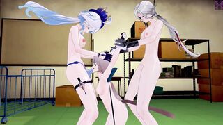 Genshin Impact: Arlecchino convinces Furina abaut a Very beneficial business for her. (Arlecchino, Furina, Lynette) - 10 image