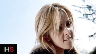 Sexy blonde fucks outdoors with very lustful male - 10 image