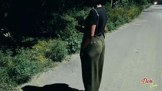 Desi unknown Teen Indian Street Girl Got Fucked Security - 1 image